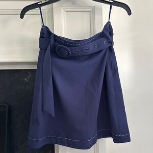Elegant Navy Blue Women's Skirt
